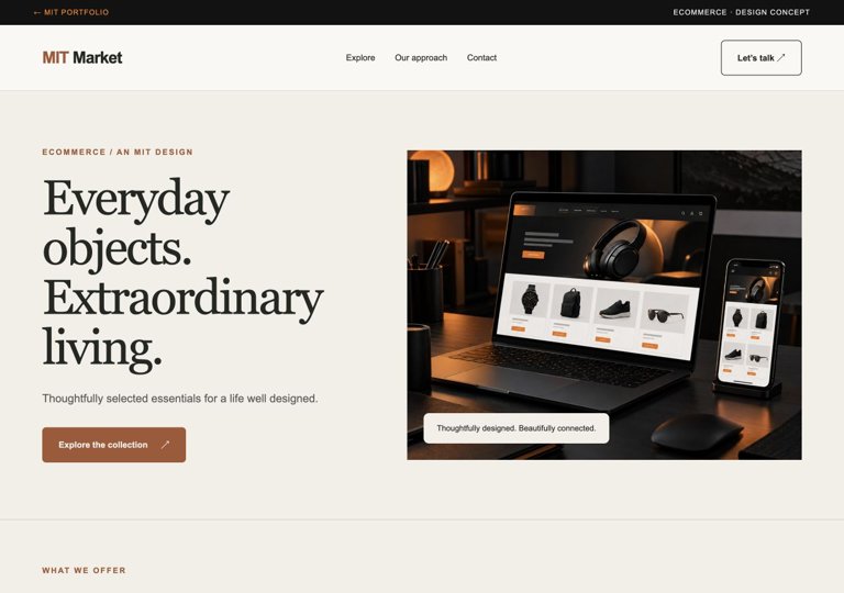 MIT Market website design